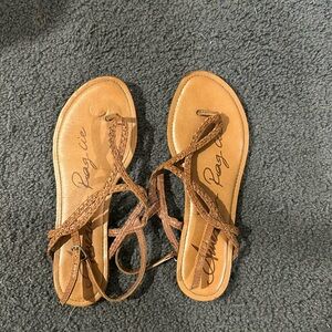 cute brown sandals